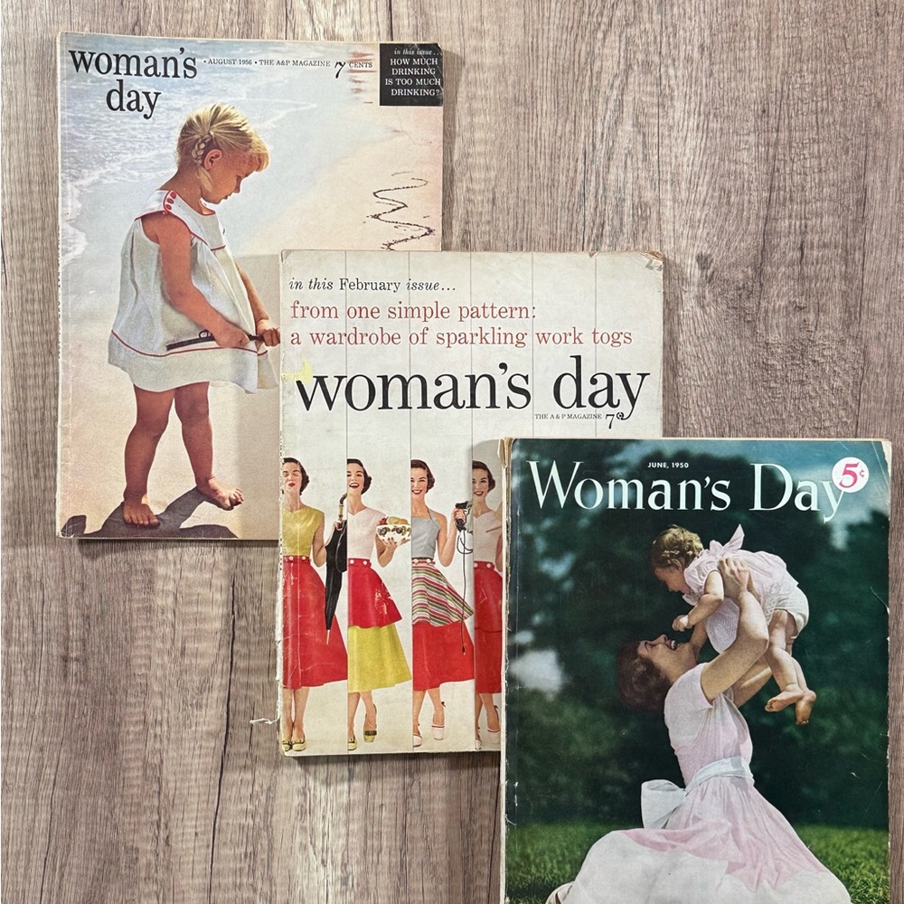 Vintage Woman's Day Magazine - set of three